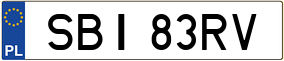 Trailer License Plate